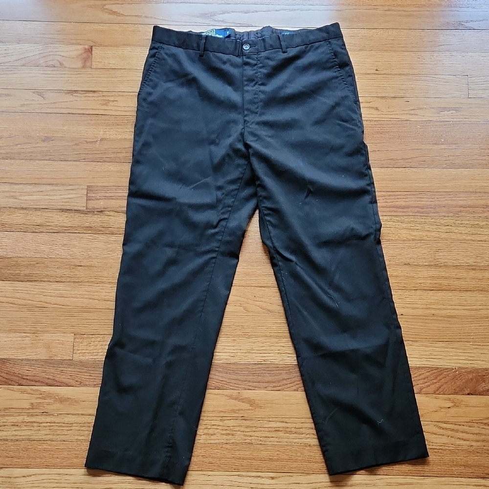 Ralph Lauren Men's Black 100% Wool Pants Size 36